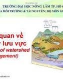 Bài giảng Quản lý lưu vực (Watershed Management): Bài 1 - ThS. Nguyễn Duy Liêm