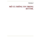 Bài giảng Hệ thống thông tin địa lý (GIS) – Chương 5: Mô tả thông tin trong hệ thống thông tin địa lý