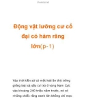 Động vật lưỡng cư cổ đại có hàm răng lớn(p-1)