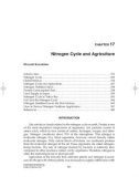 Structure and Function in Agroecosystem Design and Management - Chapter 17