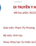 Bài giảng Di truyền y học: Chương 5 - Phạm Thị Phương