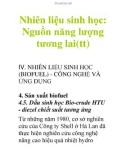 Nhiên liệu sinh học: Nguồn năng lượng tương lai(tt)