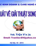 Bài giảng Khái quát về giải thuật song song