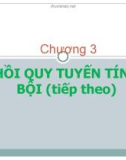 Chương 3: Hồi quy bội (P2)