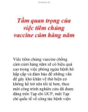 Tầm quan trọng của việc tiêm chủng vaccine cúm hàng năm