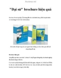 'Đại sứ' brochure hiệu quả