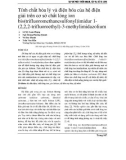 Tính chất hóa lý và điện hóa của hệ điện giải trên cơ sở chất lỏng ion bis(trifluoromethanesulfonyl)imidur 1- (2,2,2-trifluoroethyl)-3-methylimidazolium