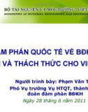 Hội thảo quốc tế về biến đổi khí hậu cơ hội và thách thức cho Việt Nam