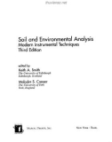 Soil And Environmental Analysis: Modern Instrumental Techniques, third edition