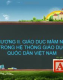 Bài giảng Chương 2: Giáo dục mầm non trong hệ thống giáo dục quốc dân Việt Nam