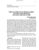 Triết học chính trị của Michael Sandel: Chủ nghĩa cộng đồng hay Chủ nghĩa cộng hòa cổ điển