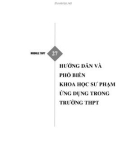 Module bồi dưỡng thường xuyên THPT - Module 27: Hướng dẫn và phổ biến khoa học sư phạm ứng dụng trong trường THPT