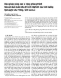 Biện pháp nâng cao kĩ năng phòng tránh tai nạn đuối nước cho trẻ em: Nghiên cứu tình huống tại huyện Chư Prông, tỉnh Gia Lai