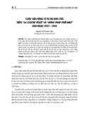 Cuộc vận động vì tự do dân chủ trên 'La clochefêlée' và 'Đông Pháp thời báo' giai đoạn 1923-1926