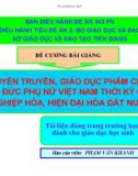 Bài giảng Tuyên truyền, giáo dục phẩm chất, đạo đức phụ nữ VN thời kỳ CNH, HĐH