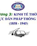 Bài giảng Lịch sử kinh tế Việt Nam: Chương 3 - Trường ĐH Thương Mại