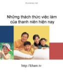 Bài giảng Những thách thức việc làm của thanh niên hiện nay