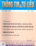 Tạp chí Thông tin & Tư liệu Số 1 - 2001