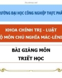 Bài giảng môn Triết học: Chương 3 - Trường ĐH Công nghiệp Thực phẩm TP. HCM