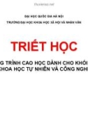 Bài giảng Triết học - ĐH KH Xã hội và Nhân văn