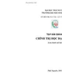 Tập bài giảng Chính trị học đại cương - ĐH Thái Nguyên