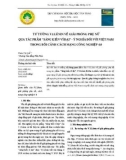 Tư tưởng V.I.Lênin về giải phóng phụ nữ qua tác phẩm 'Sáng kiến vĩ đại' - Ý nghĩa đối với Việt Nam trong bối cảnh cách mạng công nghiệp 4.0