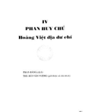 Hoàng Việt địa dư chí: Phần 1