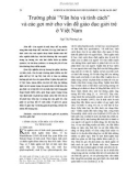 Trường phái 'Văn hóa và tính cách' và các gợi mở cho vấn đề giáo dục giới trẻ ở Việt Nam