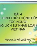 Bài giảng: Các hình thức cộng đồng tộc người trong lịch sử nhân loại và ở Việt Nam