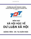 XÃ HỘI HỌC VỀ DƯ LUẬN XÃ HỘI