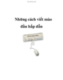 Những cách viết mào đầu hấp dẫn