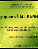 Bài giảng Tổng quan về M-Learing - Nguyễn Danh Nam