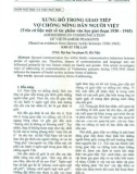 Xưng hô trong giao tiếp vợ chồng nông dân người Việt (Trên cứ liệu một số tác phẩm Văn học giai đoạn 1930 - 1945)