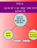 Bài giảng Lịch sử các học thuyết kinh tế - Chương 1