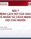 Bài giảng Những nguyên lý cơ bản của chủ nghĩa Mác–Lênin: Bài 7 - ThS. Nguyễn Văn Thuân