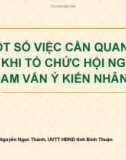 Bài giảng Hình thức tham vấn - Nguyễn Ngọc Thành