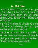 Cơ sở hình thành tư tưởng Hồ Chí Minh