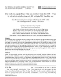 Quá trình công nghiệp hóa ở Nhật Bản dưới thời Minh Trị (1868 - 1912) và một số gợi mở cho công cuộc đổi mới của Việt Nam hiện nay