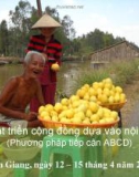 Bài giảng Phát triển cộng đồng dựa vào nội lực