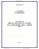 Tập bài giảng Những nguyên lý cơ bản của chủ nghĩa Mác - Lênin