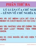 Bài giảng Lý luận của chủ nghĩa Mác – Lênin về chủ nghĩa xã hội