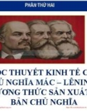 Bài giảng Học thuyết kinh tế của chủ nghĩa Mác – Lenin về phương thức sản xuất tư bản chủ nghĩa – Chương 4: Học thuyết giá trị