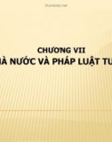 Bài giảng Lý luận nhà nước và pháp luật - Chương 7: Nhà nước và pháp luật tư sản