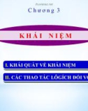 Bài giảng Lôgích học: Chương 3 - ĐH Kinh tế TP.HCM