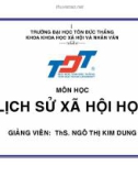 Bài giảng: Lịch sử xã hội học (Th.S. Ngô Thị Kim Dung)