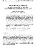 Phương pháp dạy học nêu vấn đề và vận dụng vào giảng dạy học phần Những nguyên lý cơ bản của chủ nghĩa Mác - Lênin