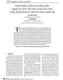 Hoàn thiện chiến lược phát triển ngành du lịch Việt Nam trong bối cảnh Cộng đồng Kinh tế ASEAN được thành lập