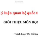 Nhập môn quan hệ quốc tế