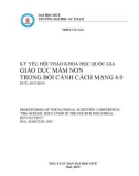 Kỷ yếu Hội thảo khoa học quốc gia Giáo dục mầm non trong bối cảnh cách mạng 4.0