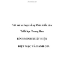 Vài nét sơ lược về sự Phát triển của Triết học Trung Hoa - Phần 11